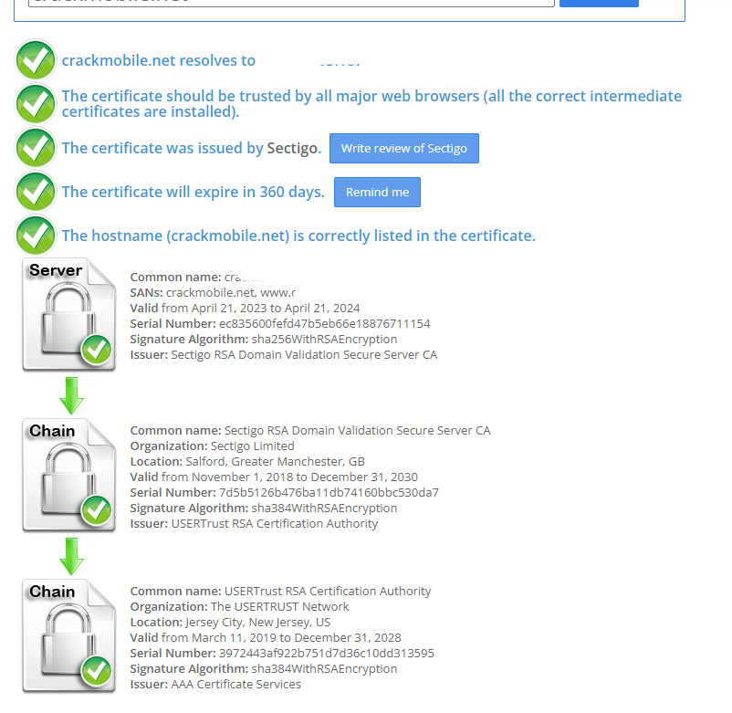 Sửa lỗi "the certificate is not trusted in all web browsers. You may need to install an intermediate/chain certificate to link it to a trusted root certificate" trong aapanel